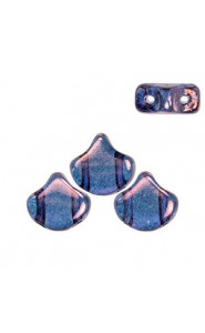 Ginko Leaf Beads 7.5x7.5mm Luster transparent amethyst
